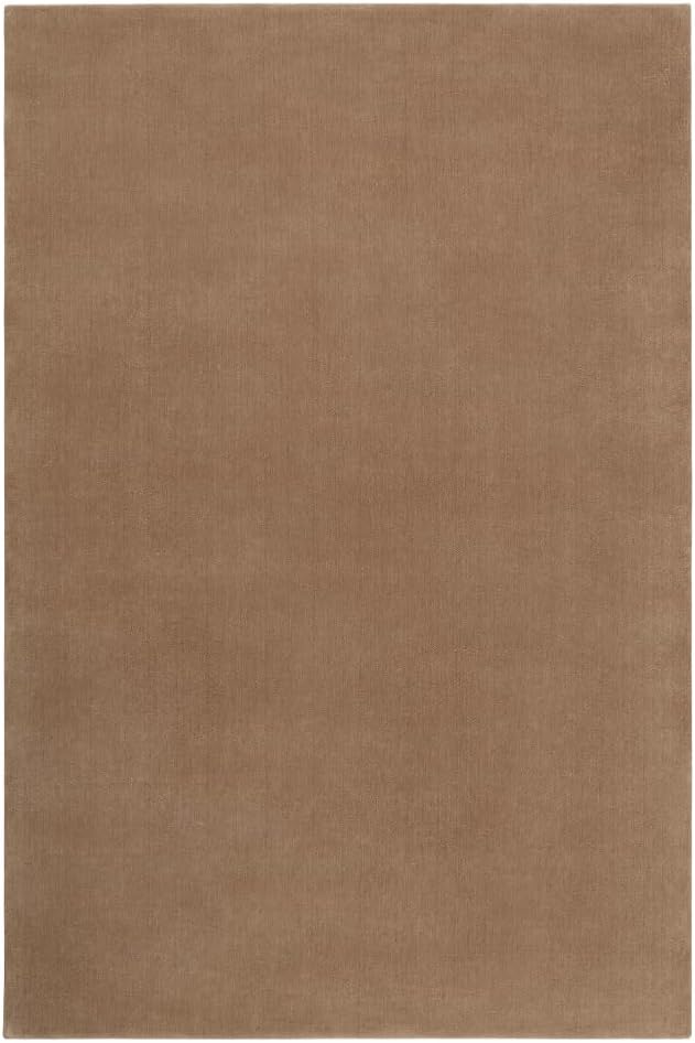Hand-Tufted Wool Round Area Rug – Soft Premium Wool Carpet for Living Room, Bedroom & Home Décor – 7X7 ft| Chestnut – Durable, Non-Slip Backing, Handcrafted Rug